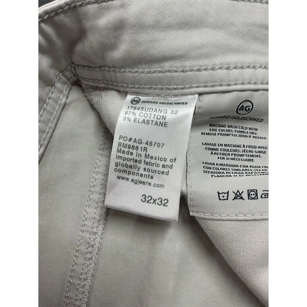 AG Adriano Goldschmied Jeans Mens 32x32 Gray The Everett Slim Straight